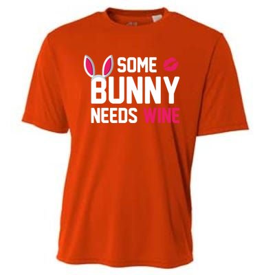 Some Bunny Needs Wine Funny Easter Day Ing Gift Cooling Performance Crew T-Shirt