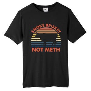 SMOKE BRISKET NOT METH Funny BBQ Barbecue Grill Meat Smoking Tall Fusion ChromaSoft Performance T-Shirt