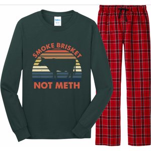 SMOKE BRISKET NOT METH Funny BBQ Barbecue Grill Meat Smoking Long Sleeve Pajama Set