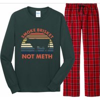 SMOKE BRISKET NOT METH Funny BBQ Barbecue Grill Meat Smoking Long Sleeve Pajama Set