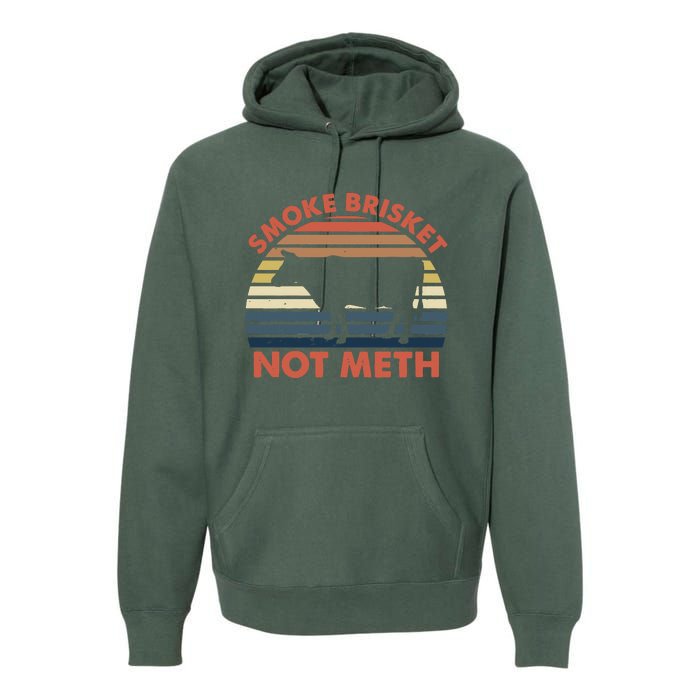 SMOKE BRISKET NOT METH Funny BBQ Barbecue Grill Meat Smoking Premium Hoodie