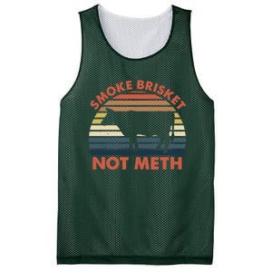 SMOKE BRISKET NOT METH Funny BBQ Barbecue Grill Meat Smoking Mesh Reversible Basketball Jersey Tank