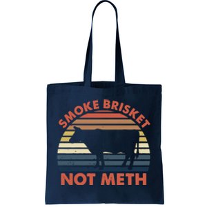 SMOKE BRISKET NOT METH Funny BBQ Barbecue Grill Meat Smoking Tote Bag