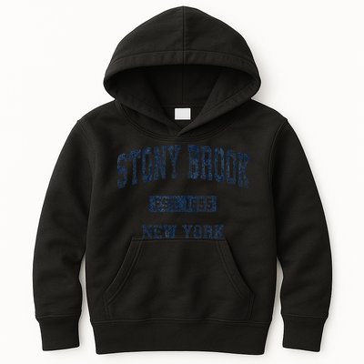 Stony Brook New York Ny Vintage Athletic Sports Kids Hoodie