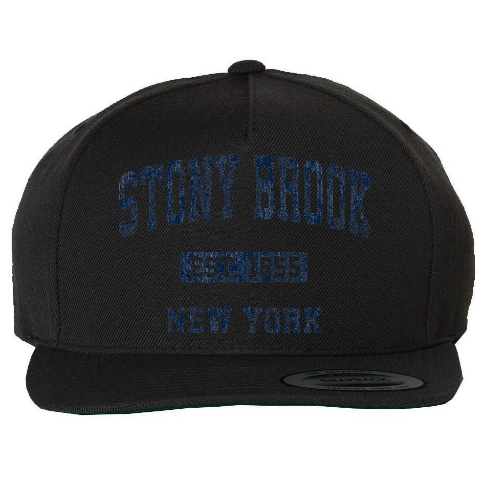 Stony Brook New York Ny Vintage Athletic Sports Wool Snapback Cap