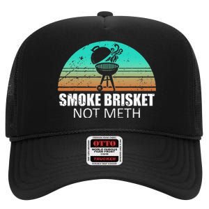 Smoke Brisket Not Mesh Crack Grilling Smoking Father High Crown Mesh Back Trucker Hat