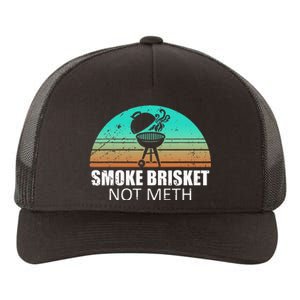 Smoke Brisket Not Mesh Crack Grilling Smoking Father Yupoong Adult 5-Panel Trucker Hat