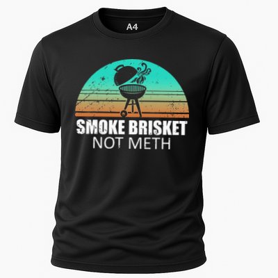 Smoke Brisket Not Mesh Crack Grilling Smoking Father Performance Shirt