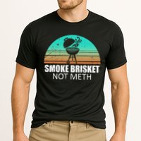 Smoke Brisket Not Mesh Crack Grilling Smoking Father Cooling Performance Crew T-Shirt