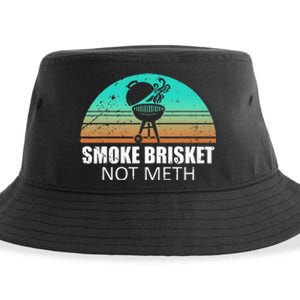 Smoke Brisket Not Mesh Crack Grilling Smoking Father Sustainable Bucket Hat