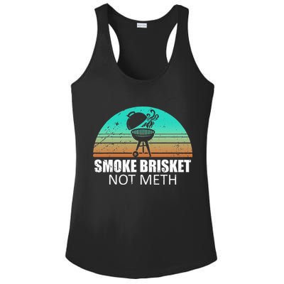 Smoke Brisket Not Mesh Crack Grilling Smoking Father Ladies PosiCharge Competitor Racerback Tank