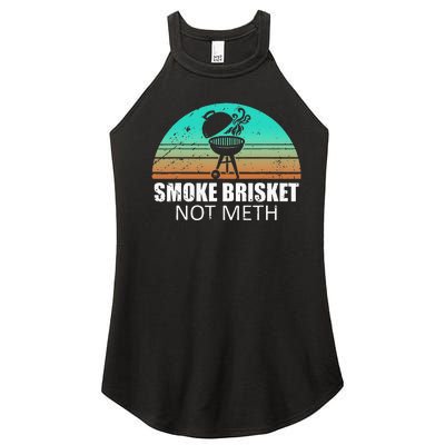 Smoke Brisket Not Mesh Crack Grilling Smoking Father Women’s Perfect Tri Rocker Tank