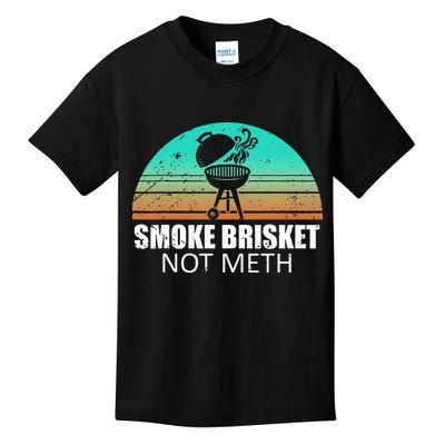 Smoke Brisket Not Mesh Crack Grilling Smoking Father Kids T-Shirt