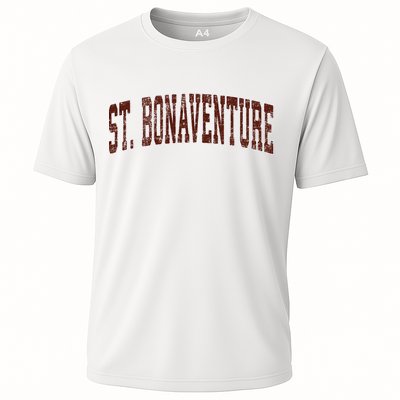 St. Bonaventure New York Ny Vintage Athletic Sports Performance Shirt