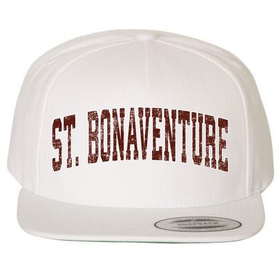 St. Bonaventure New York Ny Vintage Athletic Sports Wool Snapback Cap