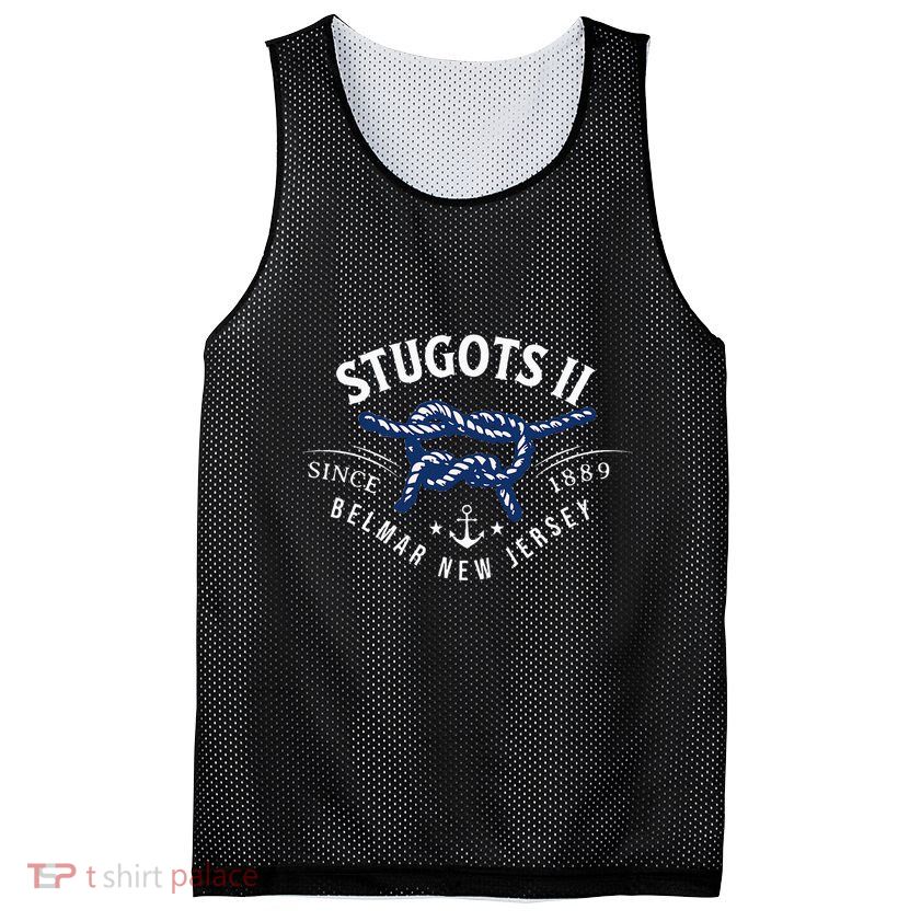 Stugots Belmar Nj Rope Retro Sarcastic Funny Boating Mesh Reversible Basketball Jersey Tank
