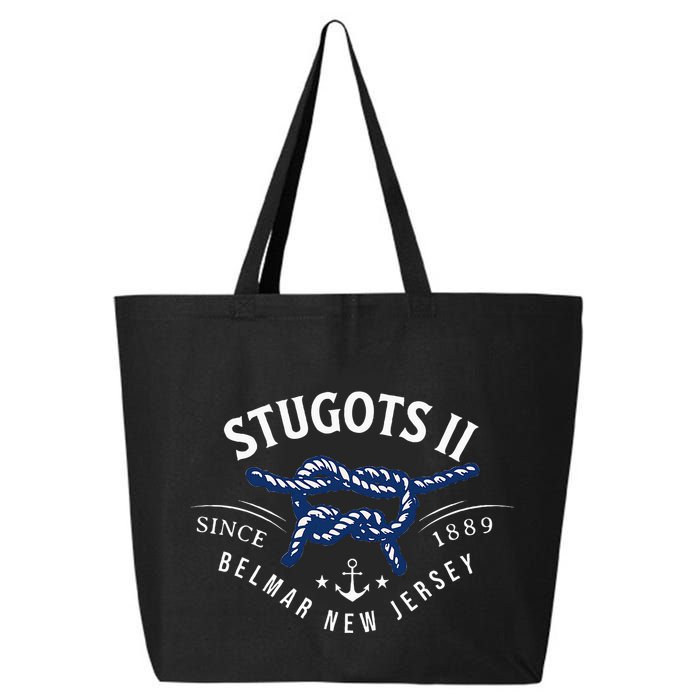 Stugots Belmar Nj Rope Retro Sarcastic Funny Boating 25L Jumbo Tote