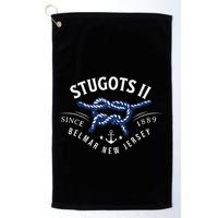 Stugots Belmar Nj Rope Retro Sarcastic Funny Boating Golf Towel
