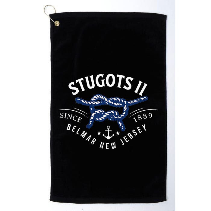 Stugots Belmar Nj Rope Retro Sarcastic Funny Boating Golf Towel
