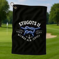 Stugots Belmar Nj Rope Retro Sarcastic Funny Boating Golf Towel