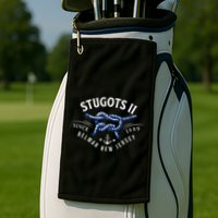 Stugots Belmar Nj Rope Retro Sarcastic Funny Boating Golf Towel