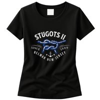 Stugots Belmar Nj Rope Retro Sarcastic Funny Boating Womens T-Shirt