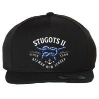 Stugots Belmar Nj Rope Retro Sarcastic Funny Boating Wool Snapback Cap
