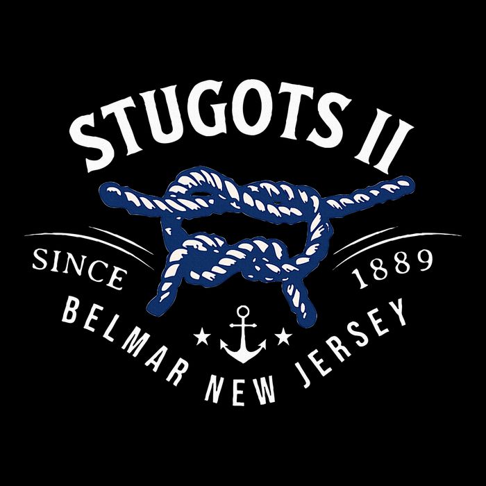 Stugots Belmar Nj Rope Retro Sarcastic Funny Boating Wool Snapback Cap