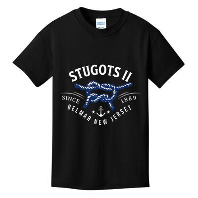 Stugots Belmar Nj Rope Retro Sarcastic Funny Boating Kids T-Shirt