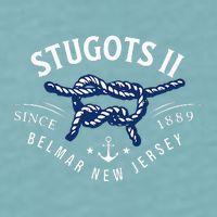 Stugots Belmar Nj Rope Retro Sarcastic Funny Boating Sueded Cloud Jersey T-Shirt