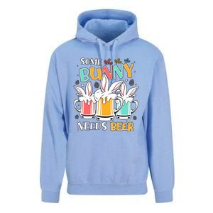 Some Bunny Needs Beer Bunny For Beer Lover Drinking Team Unisex Surf Hoodie