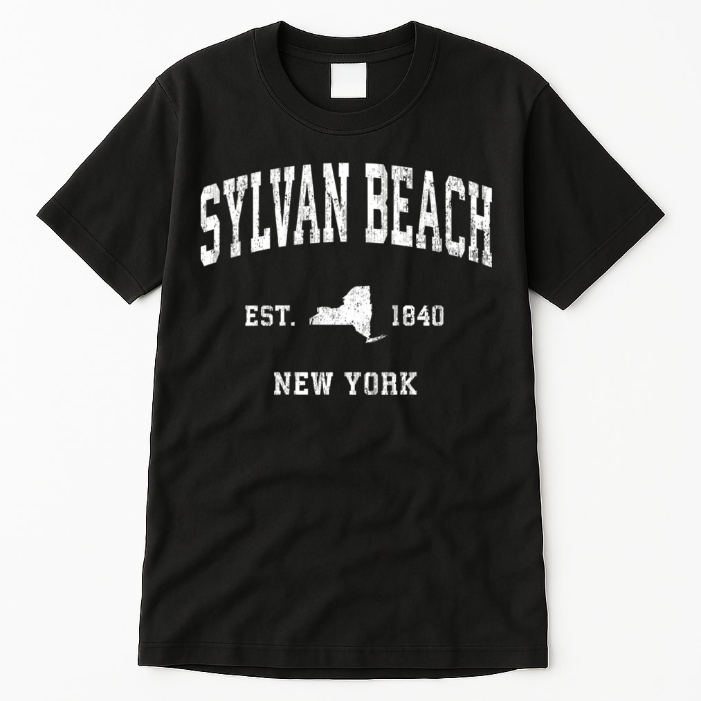 Sylvan Beach New York Ny Vintage Athletic Tall T-Shirt