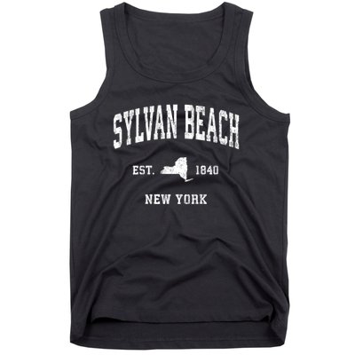 Sylvan Beach New York Ny Vintage Athletic Tank Top