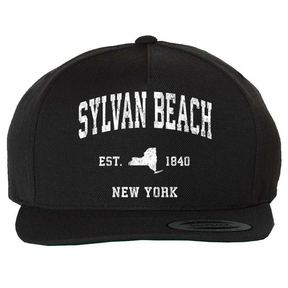 Sylvan Beach New York Ny Vintage Athletic Wool Snapback Cap
