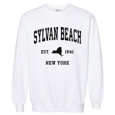 Sylvan Beach New York Ny Vintage Athletic Garment-Dyed Sweatshirt