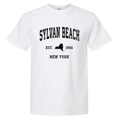 Sylvan Beach New York Ny Vintage Athletic Garment-Dyed Heavyweight T-Shirt