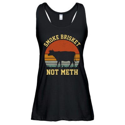 Smoke Brisket Not Meth Ladies Essential Flowy Tank