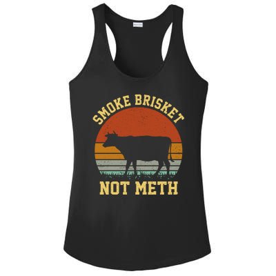 Smoke Brisket Not Meth Ladies PosiCharge Competitor Racerback Tank