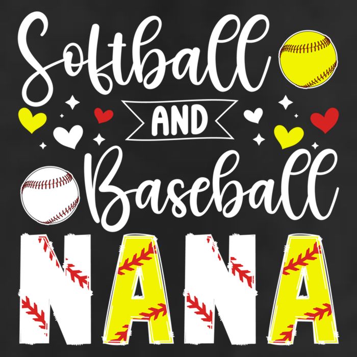 Softball Baseball Nana Grandma Baseball Softball Nana Gift Beanie