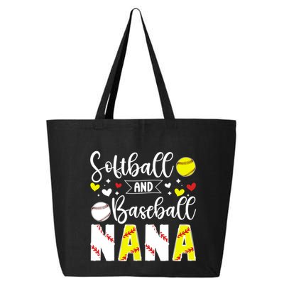 Softball Baseball Nana Grandma Baseball Softball Nana Gift 25L Jumbo Tote