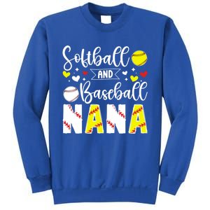 Softball Baseball Nana Grandma Baseball Softball Nana Gift Sweatshirt