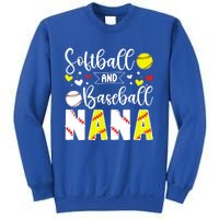 Softball Baseball Nana Grandma Baseball Softball Nana Gift Sweatshirt