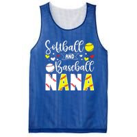 Softball Baseball Nana Grandma Baseball Softball Nana Gift Mesh Reversible Basketball Jersey Tank