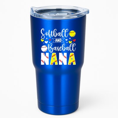 Softball Baseball Nana Grandma Baseball Softball Nana Gift Tumbler