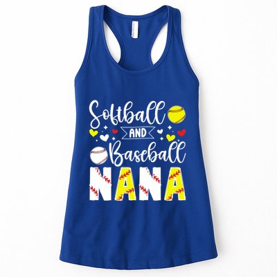 Softball Baseball Nana Grandma Baseball Softball Nana Gift Womens Tank Top