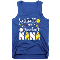 Softball Baseball Nana Grandma Baseball Softball Nana Gift Tank Top