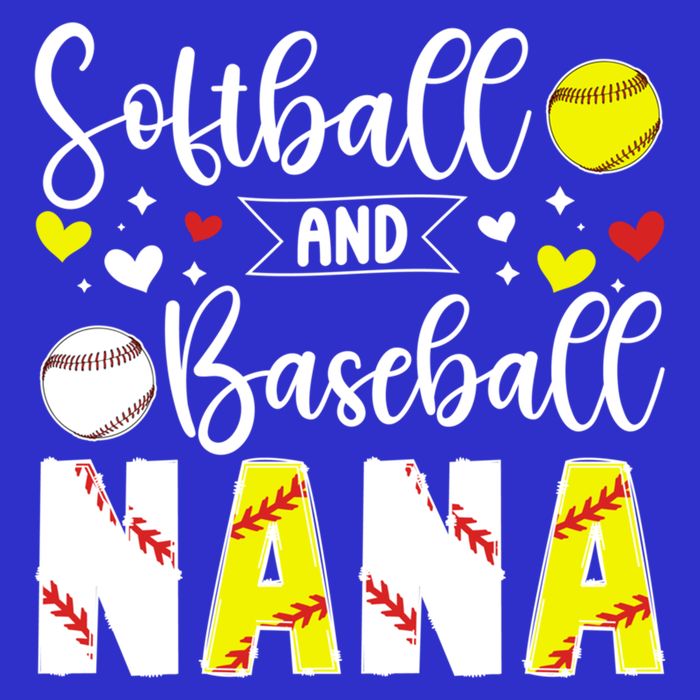 Softball Baseball Nana Grandma Baseball Softball Nana Gift Kids Sweatshirt