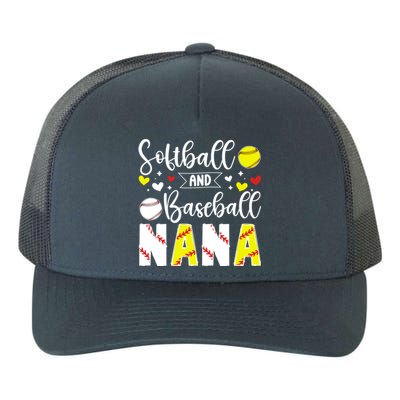 Softball Baseball Nana Grandma Baseball Softball Nana Gift Yupoong Adult 5-Panel Trucker Hat