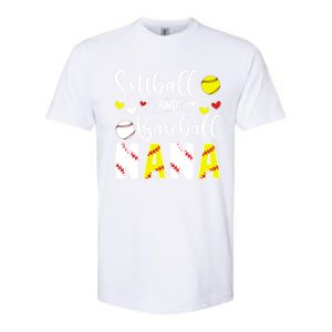 Softball Baseball Nana Grandma Baseball Softball Nana Gift Softstyle CVC T-Shirt