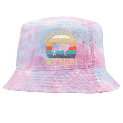 Smoke Brisket Not Meth Pitmaster BBQ Lover Smoker Grilling Tie-Dyed Bucket Hat